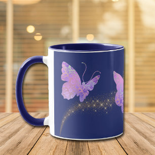 Glowing Mönster Butterfly Personlig Mugg