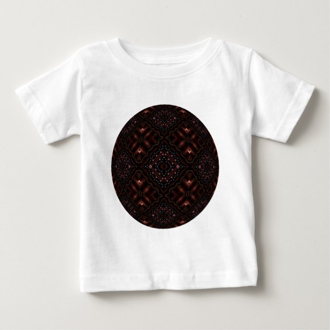 Glowing Mörkret Kaleidoscope Mandala Tee Shirt (Framsida)