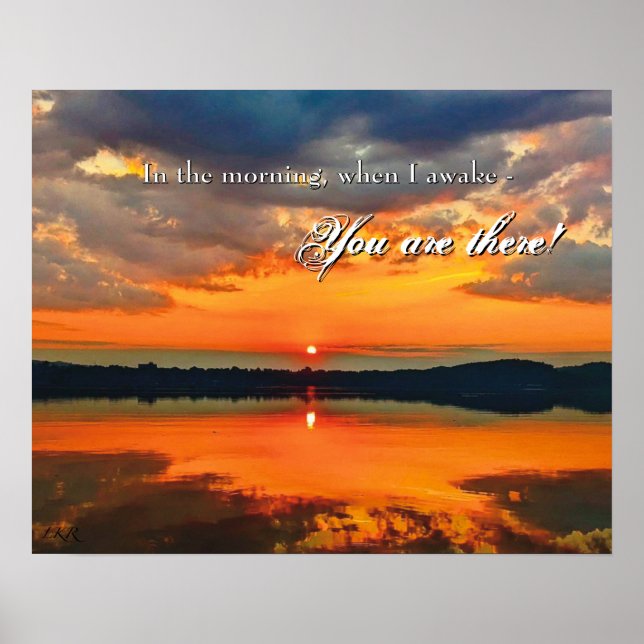 Glowing Morning Clouds Prayer Poster (Framsidan)