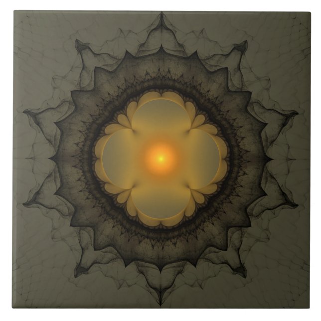 Glowing mystical ornament kakelplatta (Framsidan)