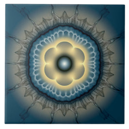 Glowing mystical ornament kakelplatta