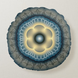 Glowing mystical ornament rund kudde