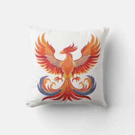 Glowing mythological Fantasy Phoenix Bird Kudde