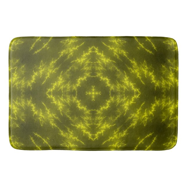 Glowing Neon Electric Thunder Bolts Badrumsmatta (Framsidan)