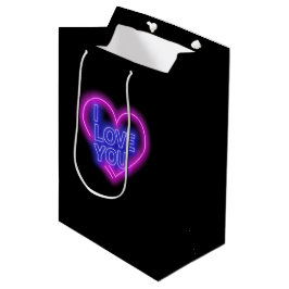 Glowing Neon Se Rosa Blue Valentine Heart