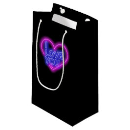 Glowing Neon Se Rosa Blue Valentine Heart