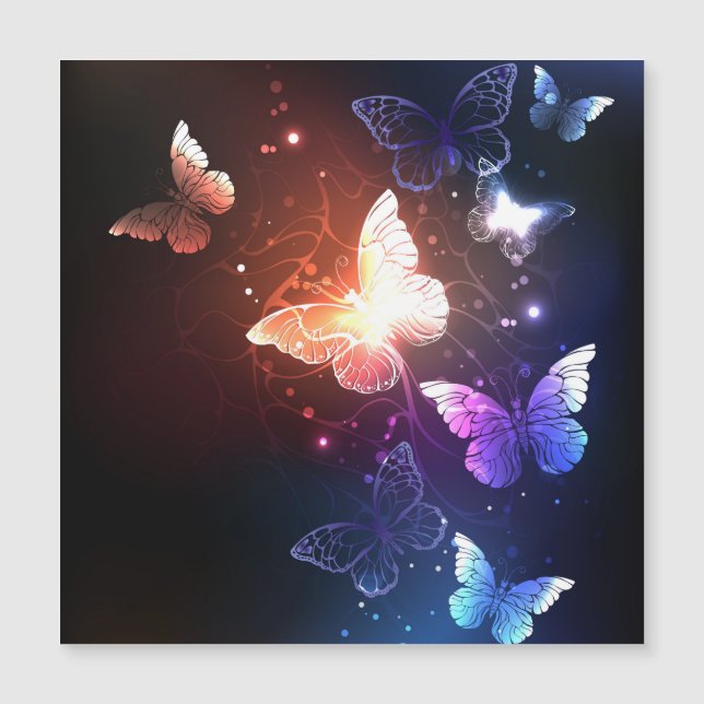 Glowing Night Butterflies (Framsida)