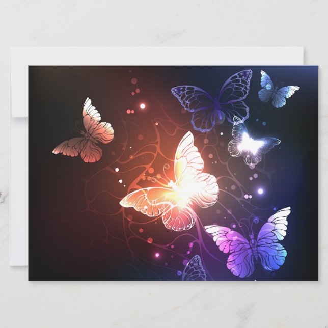 Glowing Night Butterflies (Framsida)