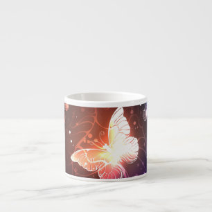 Glowing Night Butterflies Espressomugg