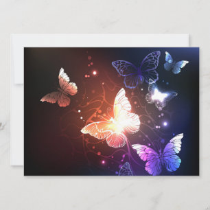 Glowing Night Butterflies Spara Datumet