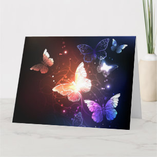 Glowing Night Butterflies Tack Kort