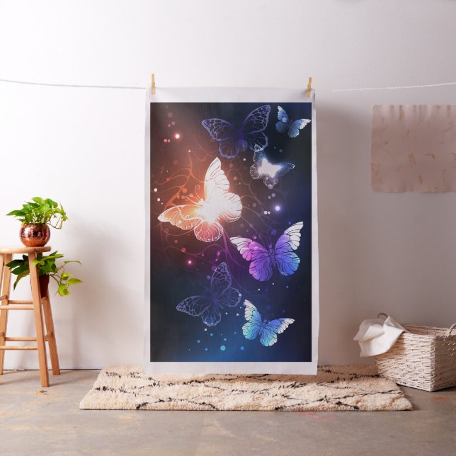 Glowing Night Butterflies Tyg (In Situ)