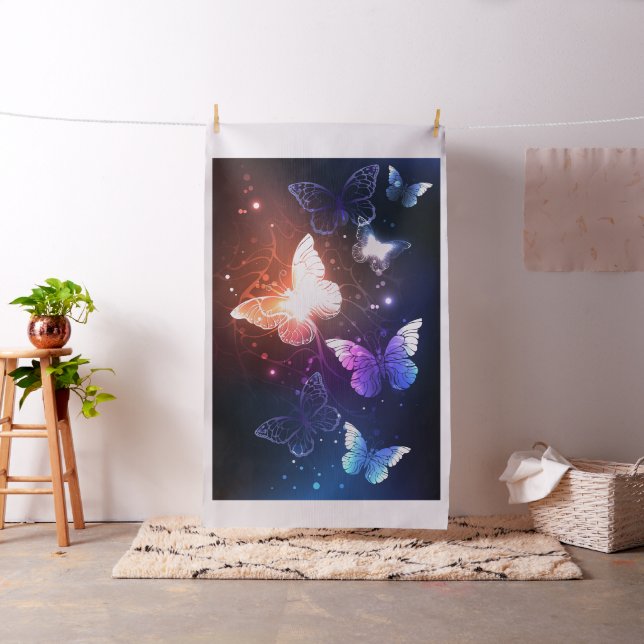 Glowing Night Butterflies Tyg (In Situ)