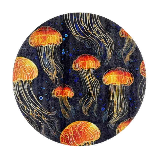 Glowing Ocean Jellyfish Art (Framsidan)