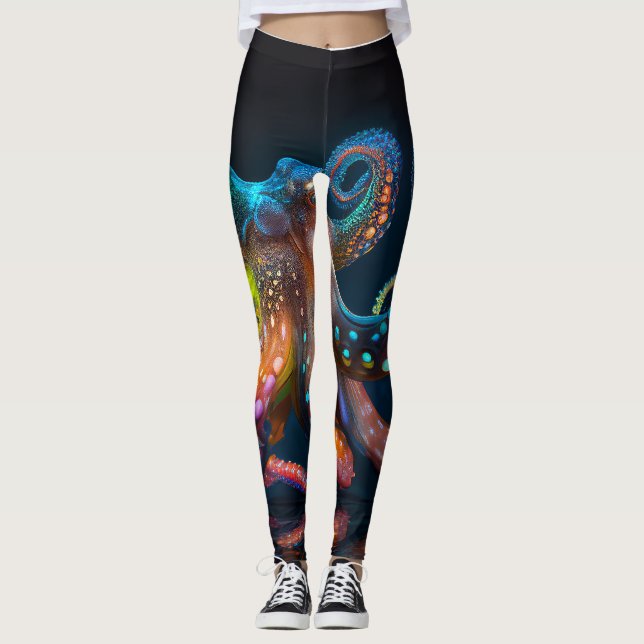 Glowing Octopus Leggings (Framsida)