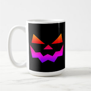 Glowing Ombre Jack-o-lantern pumpkin ansikte Kaffemugg