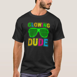 Glowing party 80-talets vintage - färglös 2 t shirt