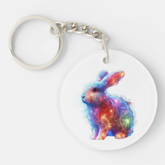 Glowing Prism Rabbit - Etheral Neon Light Animal (Framsidan)