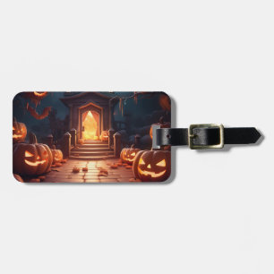 Glowing Pumpkin Halloween Bagagebricka
