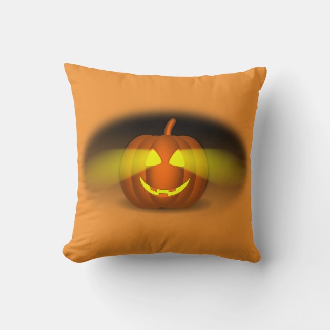 Glowing Pumpkin - Kudde (Framsida)