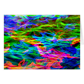 Glowing Rainbow Abstrakt Hälsningskort