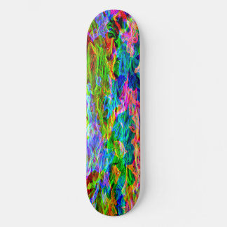 Glowing Rainbow Abstrakt Old School Skateboard Bräda 21,6 Cm
