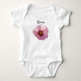 Glowing Rosa Hollyhock Flower Personlig T Shirt