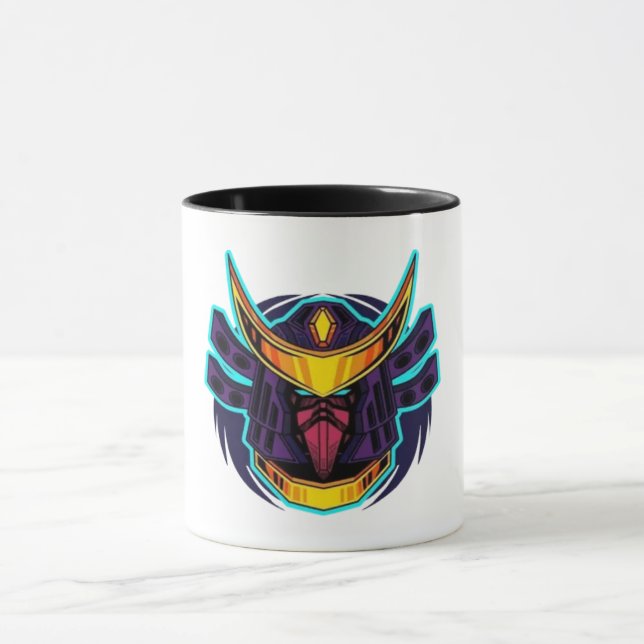 Glowing Samurai Warrior Mugg (Center)