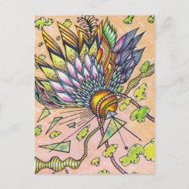 Glowing satellit vykort