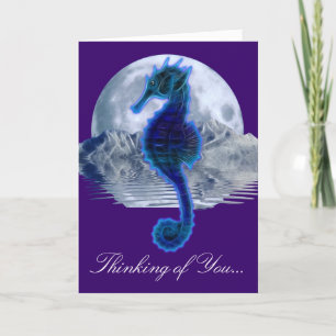 Glowing Sea HORSE TÄNKER PÅ DIN Kortserie Kort