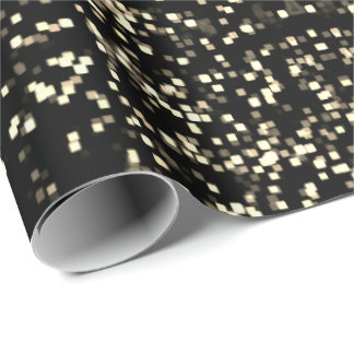 Glowing sepia bokeh jul ljus cubes festive presentpapper