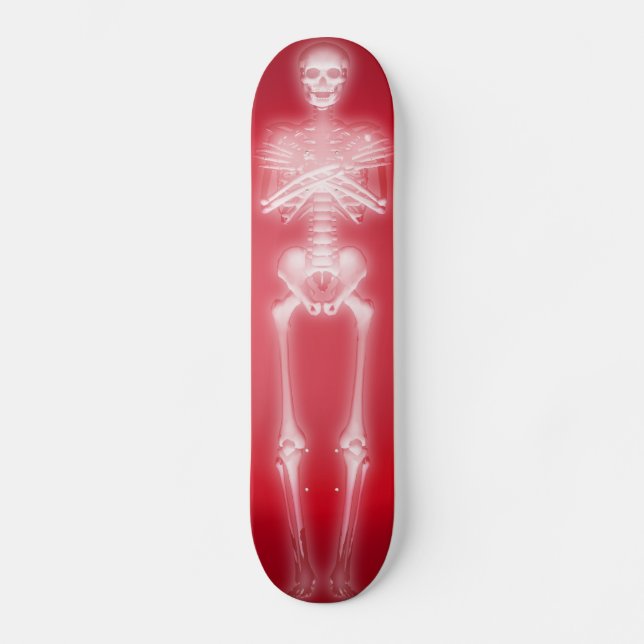 Glowing Skeleton: Skateboard Anpassningsbar (Framsida)