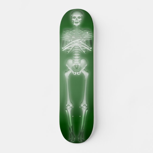 Glowing Skeleton: Skateboard Anpassningsbar (Framsida)