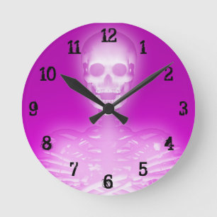 Glowing Skeleton: Väggklocka
