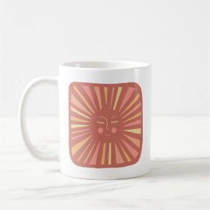 Glowing Sol Cute and Charming Rosa Sunshine Kaffemugg