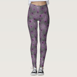 Glowing Spiders lila - mystical arachnid Leggings