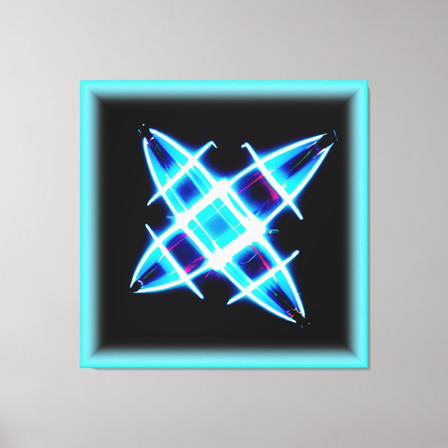 Glowing Star Mönster. Köp nu Canvastryck (Framsida)