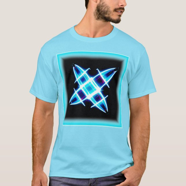 Glowing Star Mönster. Köp nu T Shirt (Framsida)