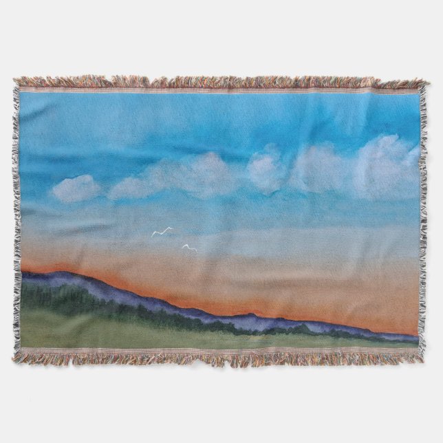 Glowing Sunset Backe Filt (Framsidan)