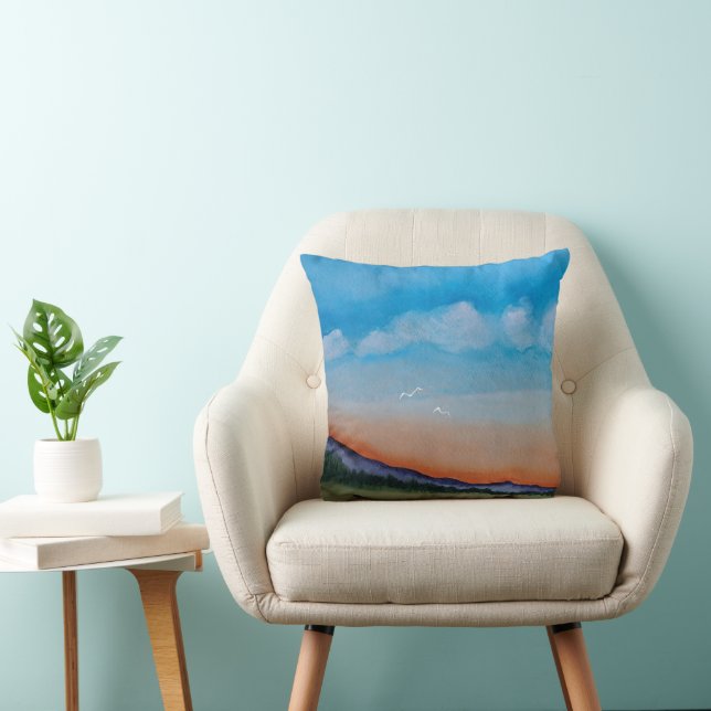 Glowing Sunset Backe Kudde (Stol)