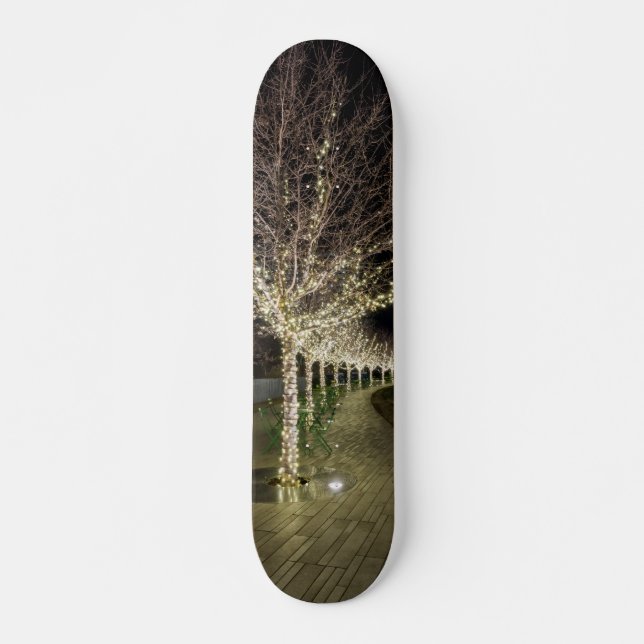 Glowing Träd Walkway Old School Skateboard Bräda 21,6 Cm (Framsida)