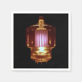 Glowing Transmit Vacuum Tube Pappersservett