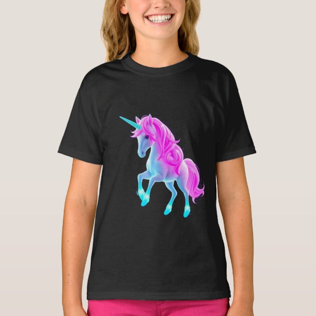 Glowing Unicorn T Shirt (Framsida)