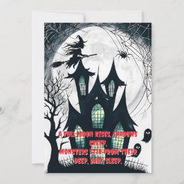 Glowing Windows Haunted House Inbjudningar