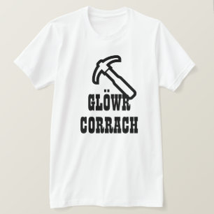 glöwr corrach Dwarf Miner på walesiska T Shirt