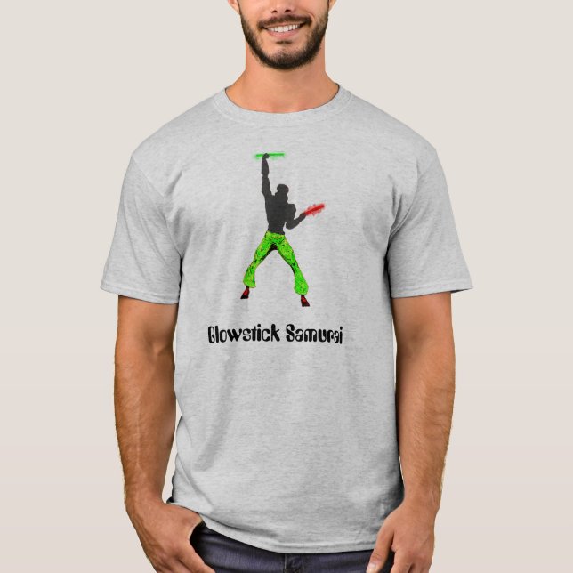 Glowstick Samurai Tee Shirt (Framsida)