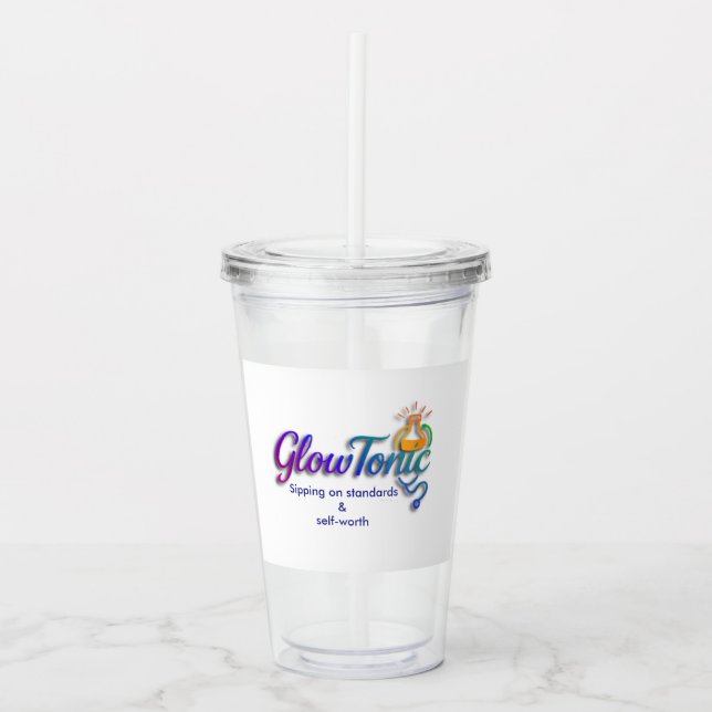 GlowTonic: Glow on the Go-plasthumlare - 16 oz Take Away Mugg (Framsida)