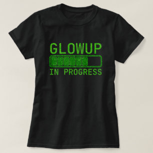 Glowup Pågår Glitter T Shirt