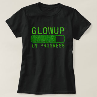 Glowup Pågår Glitter T Shirt