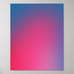 Glowy Blue och Rosa Gradition Poster